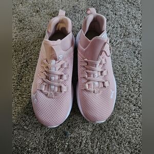 Girls Puma Pink Shoes